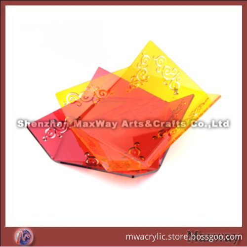 Colorful High Grade Acrylic Fruit Tray
